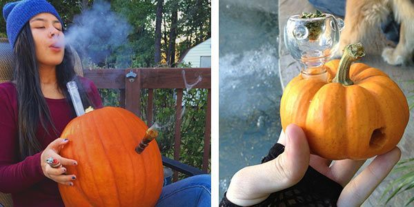 Homemade-Pumpkin-Bong-pipe