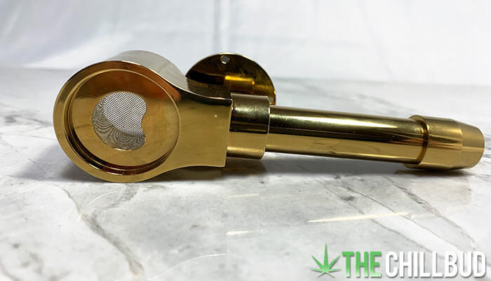 The Brockton Brass Smoking Pipe